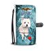 Cute West Highland White Terrier Print Wallet Case-Free Shipping-IA State - Samsung Galaxy Note 4