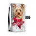 Cute Yorkshire Terrier Print Wallet Case-Free Shipping- TX State - Samsung Galaxy S9