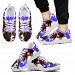 Drentsche Patrijshond Dog Print (Black/White) Running Shoes For Men-Free Shipping Limited Edition - Men's Sneakers - White - Drentsche Patrijshond Dog Print (White) Running Shoes For Men-Free Shipping Limited Edition / US8.5 (EU42)