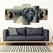 English Mastiff Dog Print-5 Piece Framed Canvas- Free Shipping - 5 Piece Framed Canvas - English Mastiff Dog Print-5 Piece Framed Canvas- Free Shipping / Framed