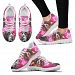 English Springer Spaniel On Pink Print Running Shoes For Women- Free Shipping - Women's Sneakers - White - English Springer Spaniel On Pink Print Running Shoes For Women- Free Shipping / US10 (EU41)