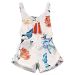 Floral Newborn Baby Girl Kids Clothes Sweet Girls Lily Flower Romper Jumpsuit Sunsuit Outfits 0-4Y - White / 3T