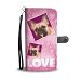French Bulldog with Love Print Wallet Case-Free Shipping - Samsung Galaxy S6 Edge