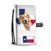 Golden Retriever Dog Tx Themed Print Wallet Case-Free Shipping-Tx State - Samsung Galaxy S7