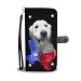 Golden Retriever On Black Print Wallet Case- Free Shipping-TX State - Samsung Galaxy Note 8