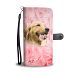 Golden Retriever On Pink Print Wallet Case- Free Shipping-AZ State - HTC 11