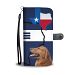 Golden Retriever Print On Red Blue Wallet Case-Free Shipping-TX State - Huawei P10