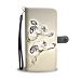 Hand Crafted Whippet dog Print Wallet Case-Free Shipping - Samsung Galaxy S6