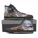 High Top Canvas Shoes For Women - Free Shipping - Womens High Top - Black - Cat Thunder Canvas Shoes For Woman - 3D Print - Free Shipping (Black) / US7.5 (EU38)