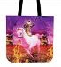 Horse Riding Cat-Tote Bag-Free Shipping - Horse Riding Cat-Tote Bag-Free Shipping