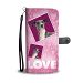Italian Greyhound Dog with Love Print Wallet Case-Free Shipping - LG K10