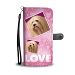 Lhasa Apso Dog with Love Print Wallet Case-Free Shipping - iPhone 6 / 6s