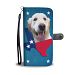Lovely Golden Retriever Print Wallet Case- Free Shipping-TX State - iPhone 4 / 4s
