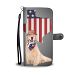 Lovely Golden Retriever Print Wallet Case-Free Shipping-TX State - Samsung Galaxy Note 7