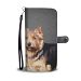 Lovely Norwich Terrier Dog On Grey Print Wallet Case-Free Shipping - LG Q6