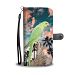 Lovely Rose Ringed Parrot Print Wallet Case- Free Shipping - LG V30