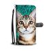 Lovely Sokoke Cat Print Wallet Case-Free Shipping - Samsung Galaxy S5