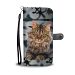 Maine Coon Cat Print Wallet Case-Free Shipping - iPhone 5 / 5s / 5c / SE / SE 2