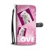Maltese Dog with Love Print Wallet Case-Free Shipping - HTC Bolt
