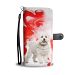 Maltese Dog Wallet Case- Free Shipping - LG Q6