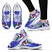 Neon Tetra Fish On Blue Print Christmas Running Shoes For Women- Free Shipping - Women's Sneakers - White - Neon Tetra Fish On Blue Print Christmas Running Shoes For Women- Free Shipping / US11 (EU42)