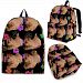 Norwich Terrier Print Backpack-Express Shipping - Backpack - Black - Paw Print Norwich Terrier Backpack-Express Shipping / Adult (Ages 13+)