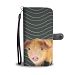 Oxford Sandy and Black Pig Print Wallet Case-Free Shipping - iPhone 6 Plus / 6s Plus