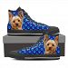 Paws Print Yorkshire (Black/White) High Top Shoes For Men-Limited Edition-Express Shipping - Mens High Top - Black - Paws Print Yorkshire (Black) High Top Shoes For Men-Limited Edition-Express Shipping / US12 (EU44)