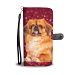 Pekingese Dog On Red Hearts Print Wallet Case-Free Shipping - Samsung Galaxy S7 Edge