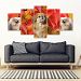 Pekingese Dog Print- Piece Framed Canvas- Free Shipping - 5 Piece Framed Canvas - Pekingese Dog Print- 5 Piece Framed Canvas- Free Shipping / Framed