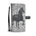 Percheron Horse On Black White Print Wallet Case-Free Shipping - iPhone 6 Plus / 6s Plus