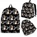 Poodle Dog Print Backpack-Express Shipping - Backpack - Black - Poodle Dog Print Black Backpack-Express Shipping / Youth (Ages 8 to 12)