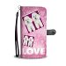 Poodle Puppies with Love Print Wallet Case-Free Shipping - LG Q8