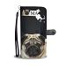 Pug Dog Print Wallet Case-Free Shipping-MA State - iPhone 8