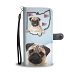 Pug Print Wallet Case-Free Shipping-OH State - iPhone 7 / 7s