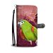 Red Shouldered Macaw Parrot Print Wallet Case-Free Shipping - iPhone 4 / 4s