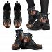 Rottweiler On Black Print Boots For Women- Express Shipping - Women's Leather Boots - Black - Rottweiler On Black Print Boots For Women- Express Shipping / US6 (EU37)