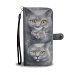 Russian Blue Cat 3D Print Wallet Case-Free Shipping - Samsung Galaxy Core PRIME G360