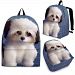 Shih Tzu Dog Print Backpack-Express Shipping - Backpack - Black - Cute Shih Tzu Dog Print Backpack-Express Shipping / Adult (Ages 13+)