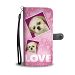 Shih Tzu Dog with Love Print Wallet Case-Free Shipping - Samsung Galaxy J5