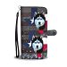 Siberian Husky Dog Print Wallet Case-Free Shipping-TX State - Samsung Galaxy Note 8