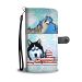 Siberian Husky Dog Print Wallet Case-Free Shipping-VA State - HTC Bolt