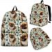 Tibetan Spaniel Dog Print Backpack-Express Shipping - Backpack - Black - Tibetan Spaniel Print Backpack-Express Shipping / Youth (Ages 8 to 12)
