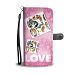 Tibetan Spaniel with Love Print Wallet Case-Free Shipping - Samsung Galaxy Note 8