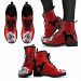 Valentine's Day Special Poodle On Red Print Boots For Women-Free Shipping - Women's Leather Boots - Black - Valentine's Day Special Poodle On Red Print Boots For Women-Free Shipping / US11.5 (EU43)