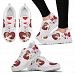 Valentine's Day Special-Basset Hound in heart Print Running Shoes For Women-Free Shipping - Women's Sneakers - White - Valentine's Day Special-Basset Hound in heart Print Running Shoes For Women-Free Shipping / US5 (EU35)
