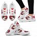 Valentine's Day Special-Boston Terrier in heart Print Running Shoes For Women-Free Shipping - Women's Sneakers - White - Valentine's Day Special-Boston Terrier in heart Print Running Shoes For Women-Free Shipping / US8 (EU39)