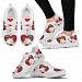 Valentine's Day Special-Pug in heart Print Running Shoes For Women-Free Shipping - Women's Sneakers - White - Valentine's Day Special-Pug in heart Print Running Shoes For Women-Free Shipping / US8 (EU39)