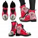 Valentine's Day Special-Shih Tzu On Red Print Boots For Women-Free Shipping - Women's Leather Boots - Black - Valentine's Day Special-Shih Tzu Print Boots For Women-Free Shipping / US5 (EU35)