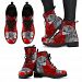 Valentine's Day Special-Vizsla Dog On Red Print Boots For Women-Free Shipping - Women's Leather Boots - Black - Valentine's Day Special-Vizsla Dog On Red Print Boots For Women-Free Shipping / US5 (EU35)
